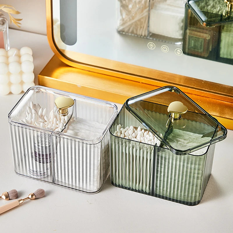 Transparent Cotton Swab Storage Box