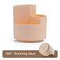 New 360°Rotatable Pen Holder Large Capacity Desk Pencil Storage Box 9-Grid Stationery Organizer School Office Pen Stand