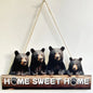 1pc Wooden Inspirational Hanging Festive Decor For Home & Gift 3D Wall Art With Rope For Room & Holiday Inspirational slogans