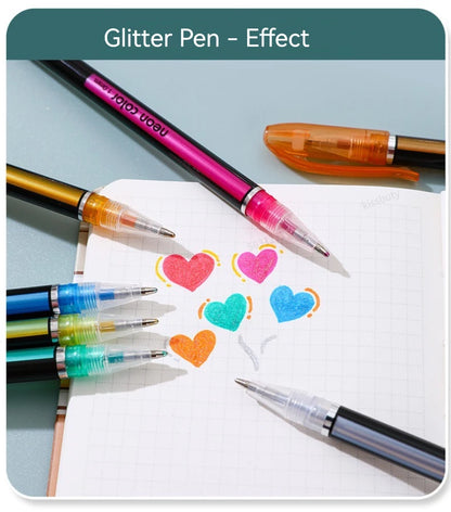 12-60Pcs Metallic Glitter Colors Gel Pens