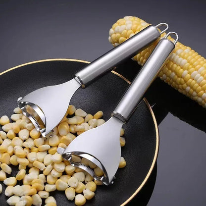 Stainless Steel Corn Peeler Serrated Corn Stripper Peelers Cob Shaver Planer Thresher Cutter Kitchen  Vegetable Gadget Tool