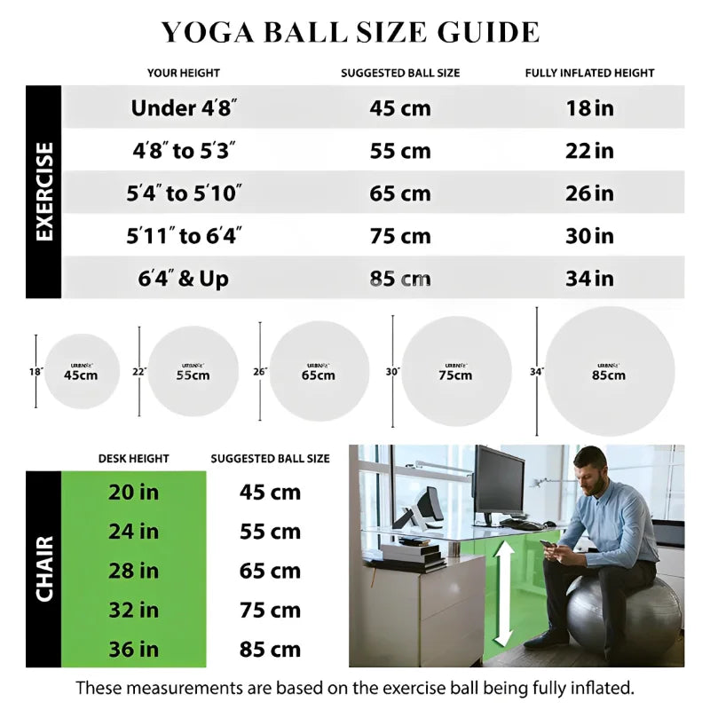 45CM-95CM Yoga Pilates Soft Big Ball Gym For Fitness Workout Exercise Balls Thickened Explosion-Proof Home Pvc Equipmen