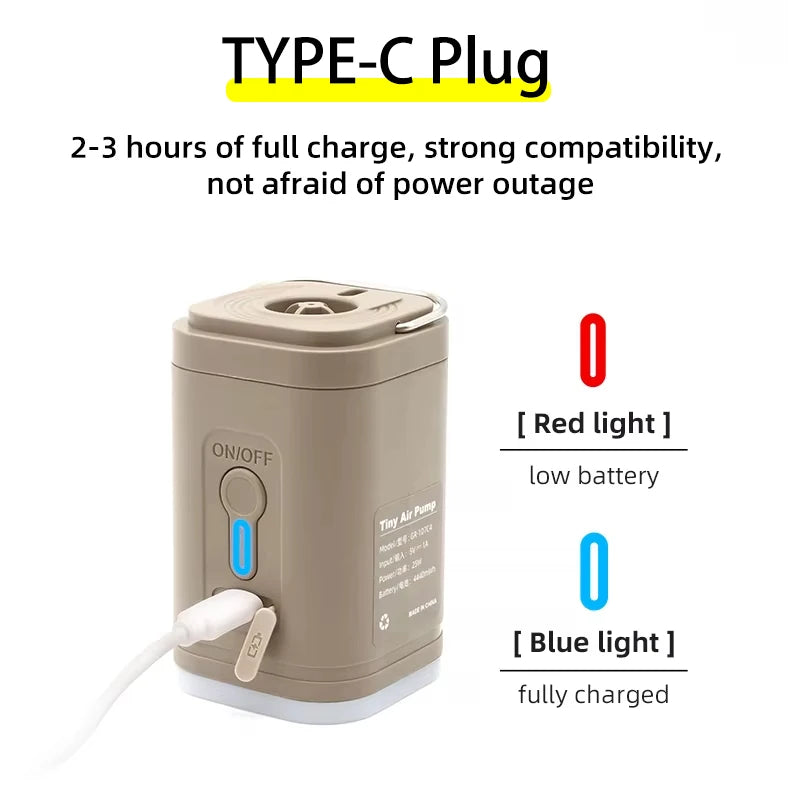 TARKA Camping Portable Electric Air Pump  Wireless Air Compressor Inflator Deflator Pumps Air Cushions Beds Boat Swimming Ring