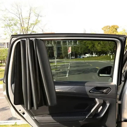 2Pcs Car Side Window Sun Shade Magnet Privacy Curtains UV Reflection Anti Glare UV Block Sunshade for Front/Back Window