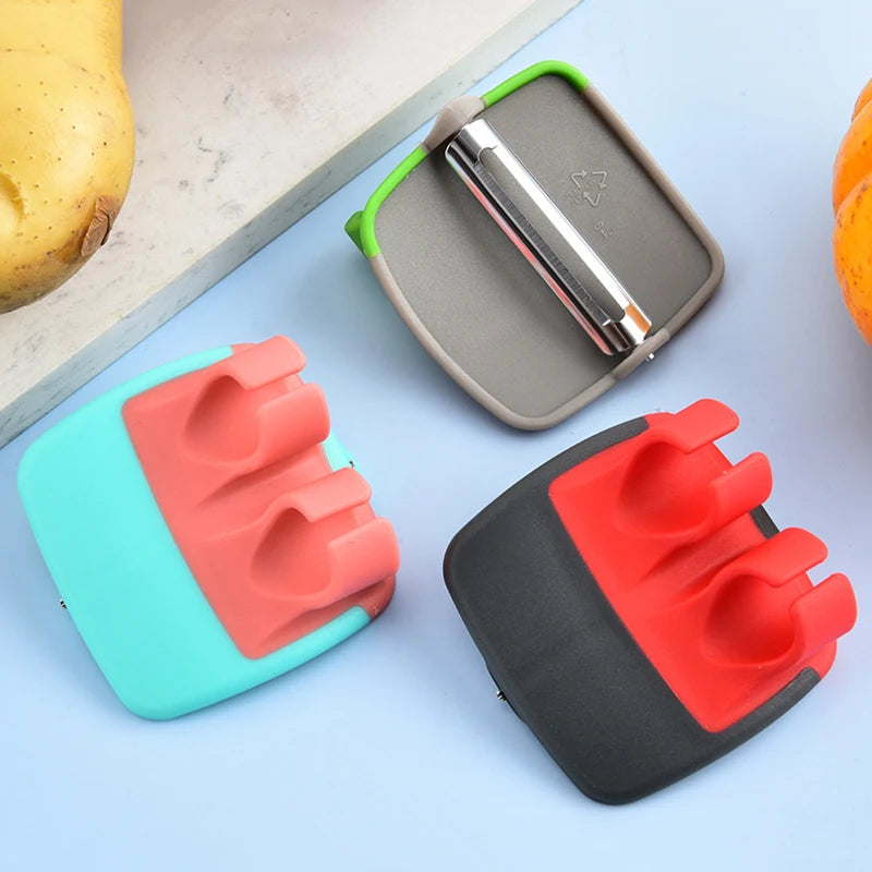 Palm Peeler Vegetable Fruit Hand Slicer Finger Melon Planer Shaver Kitchen Tool Helper Accessories Non-slip Gadget Cutter