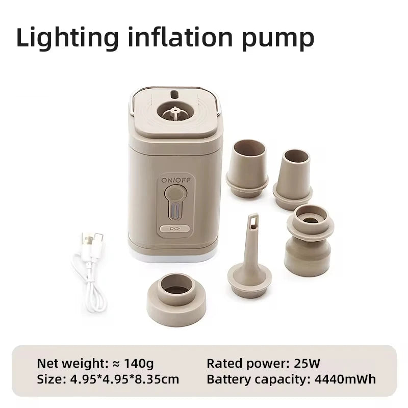 TARKA Camping Portable Electric Air Pump  Wireless Air Compressor Inflator Deflator Pumps Air Cushions Beds Boat Swimming Ring